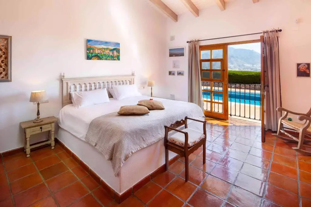 pool view from the villa in spain